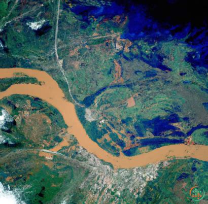 Satellite Image Of Floods | Artificial Design