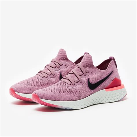 Nike Womens Epic React Flyknit 2 - Plum Dust/Black-Ember Glow - Womens Shoes - Bq8927-500 | Pro ...