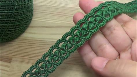 How to make crochet border lace design for beginners 👍 SUPER RIBBON ...