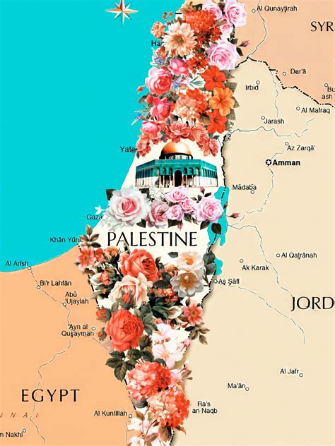 The Real Map - Palestine, Digital Arts by F - Graphi̇ | Artmajeur