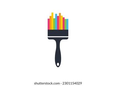 Creative Paint Brush Logo Design Vector Stock Vector (Royalty Free) 2301154029 | Shutterstock