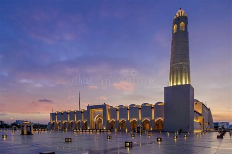 Grand Mosque Qatar editorial photography. Image of landmark - 250995152