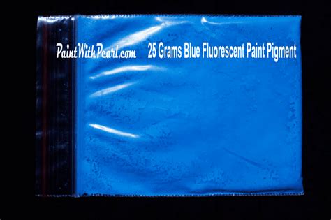 Fluorescent Blue Paint Pigment-Paint with Pearl