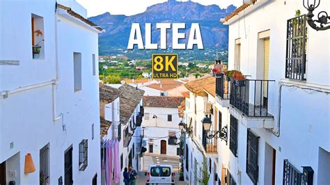 8K Walking tour in Altea old town, Spain - YouTube