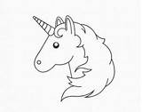Unicorn Emoji Pages To Print Coloring sketch template