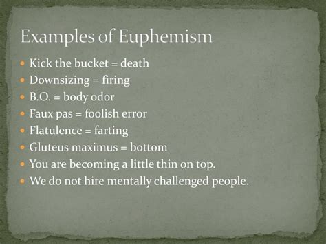 Euphemismen