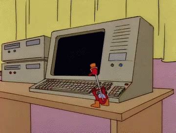 Computer Drinking GIF - Computer Drinking Bird - Discover & Share GIFs