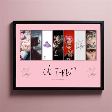 LIL PEEP Album Cover Poster Professional Print HD Wall Art Cry Baby ...