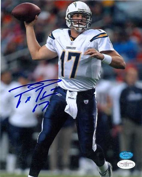 Philip Rivers autographed 8x10 Photo (San Diego Chargers) JSA