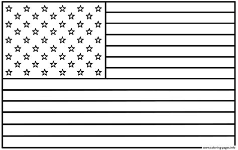 United States Flag Original Coloring page Printable