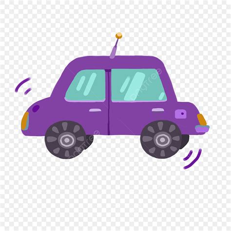 Purple Car Clipart Transparent Background, Cartoon Purple Car, Toy Car Clipart, Cartoon, Purple ...