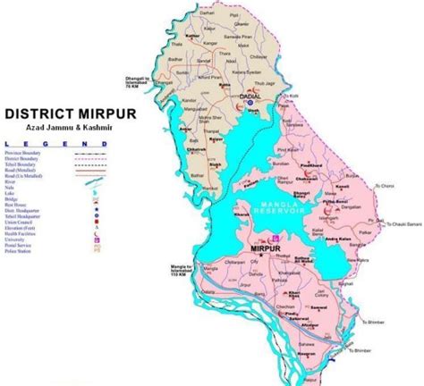 District Mirpur AJK Azad Kashmir Map – Paki Mag