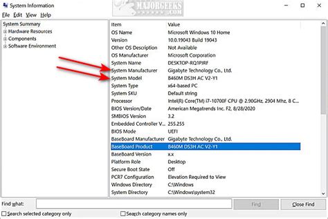 How to Find Your Motherboard Make and Model in Windows 10 & 11 - MajorGeeks