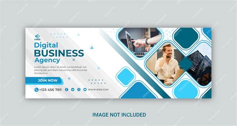 Premium Vector | Digital business agency, facebook collage banner ...