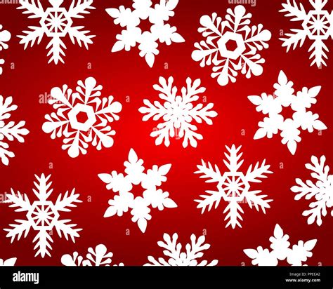 Red christmas background with snowflakes Stock Vector Image & Art - Alamy