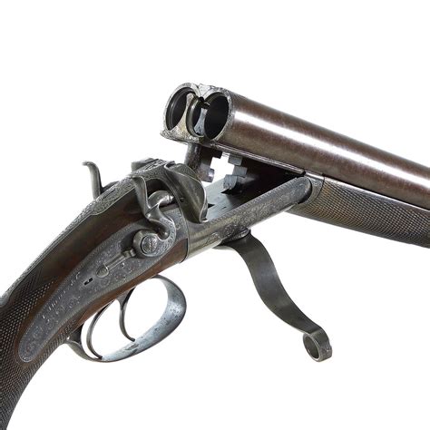 Rare London E.M. Reilly 4-Bore SxS Double Rifle in Case | Barnebys