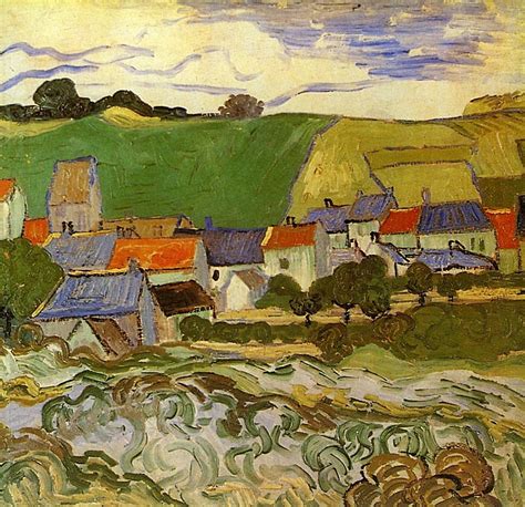 View of Auvers - Vincent van Gogh | Artist van gogh, Van gogh art ...