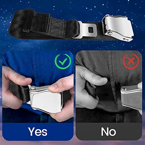 Airplane Seat Belt Extender Adjustable 7-35 Universal Airline Seatbelt ...