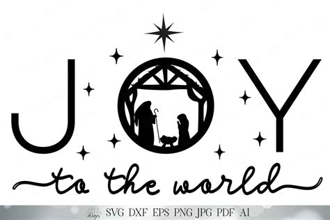 Joy To The World SVG | Nativity SVG | Christian SVG | Christmas svg ...