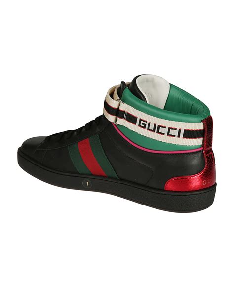 Gucci Stripe Ace Hi-top Sneakers | italist