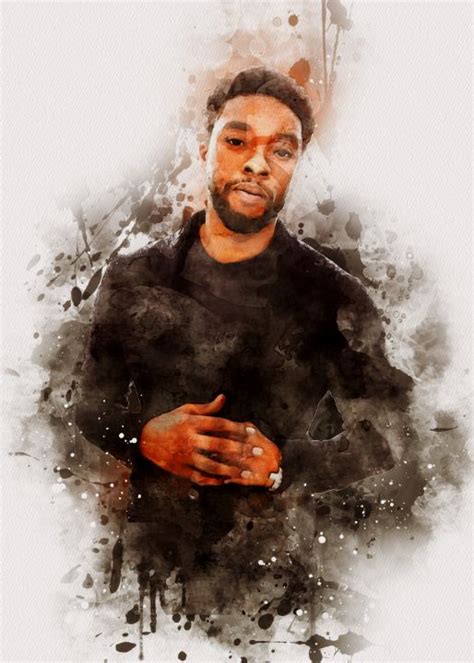 Chadwick Boseman Black Panther - KunStudio - Paintings & Prints ...