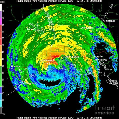 Hurricane Rita, Wfo Radar, 2005 Photograph by Science Source - Fine Art America