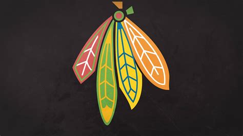 Download Four Feathers Chicago Blackhawks Wallpaper | Wallpapers.com