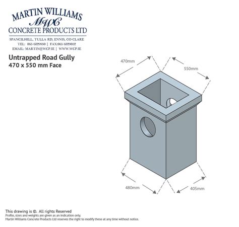 Road Gullies – Williams Concrete Products