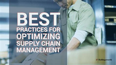 10 Best Practices for Optimizing Your Supply Chain - Hollingsworth