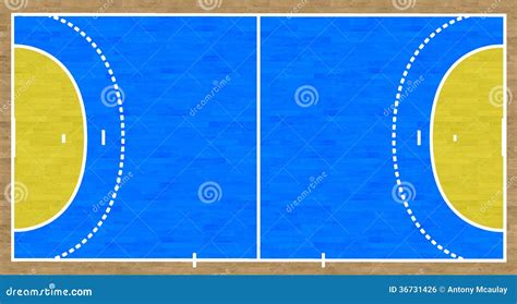 Handball Court Royalty Free Stock Image - Image: 36731426