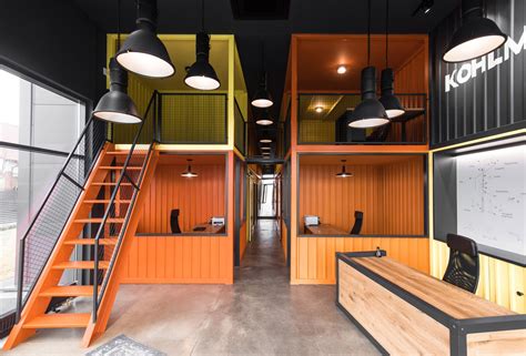 An Office in Poland Inspired by Shipping Containers by mode:lina