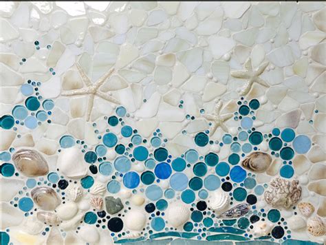 Beach Scene Mosaic | Designer Glass Mosaics