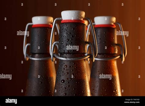 Beer bottles with vintage swing top Stock Photo - Alamy