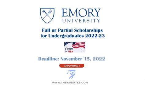 Full Merit-Based Scholarships for International Students at Emory ...