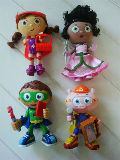 SUPER Why 4 Figures Doll LOT Wyatt Alpha Pig Wonder Red Princess Pea ...