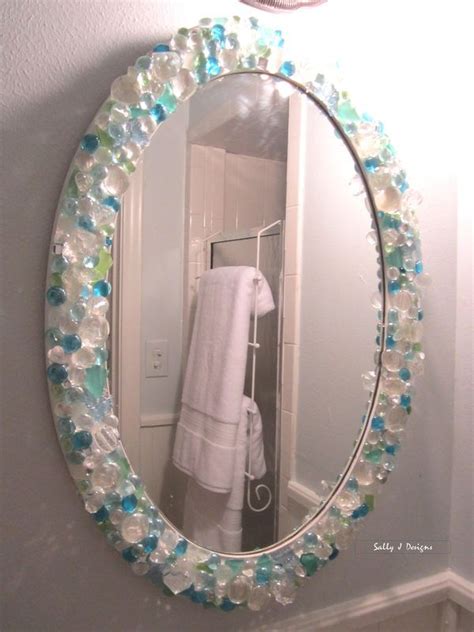 Diy bathroom, Diy mirror, Beach theme bathroom