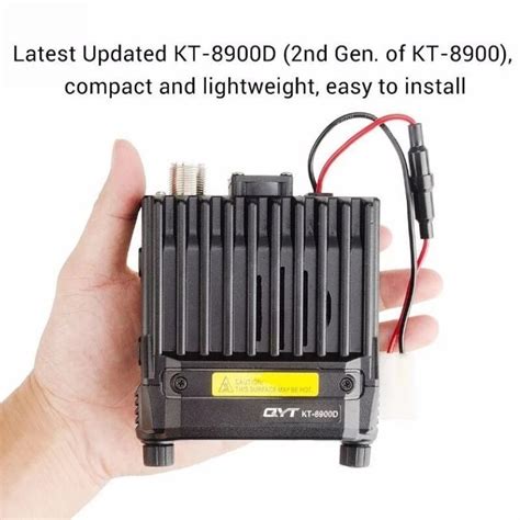 Upgraded Version QYT KT-8900D 25W Power Mobile Radio 136-174MHz/400 ...