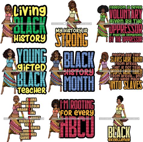 Super Bundle 81 Black History Month .SVG Cutting Files – DesignsByAymara