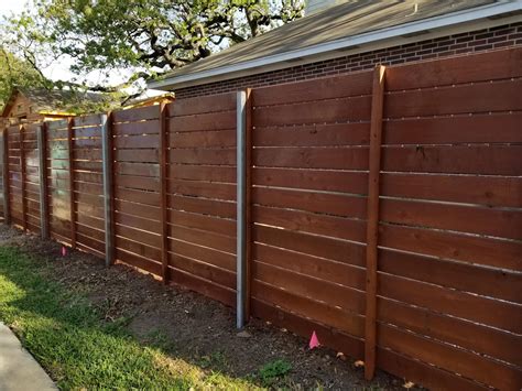 Custom Wood Fence Austin TX | Horizontal Cedar & Picket Fences | Sierra ...