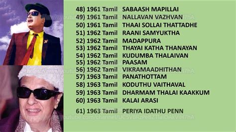 Filmography MGR # Movie list of actor MGR # MG Ramachandran Movie list and filmography - YouTube