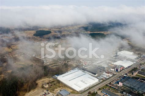 Aerial View : Industrial Zone Stock Photo | Royalty-Free | FreeImages