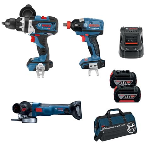 Bosch Professional 18V 3 Piece Cordless Combo Kit | Bunnings Warehouse