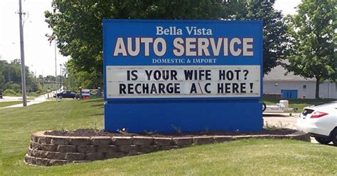 10 Funny Auto Repair Shop Signs - Sparkplug Auto Shop Websites