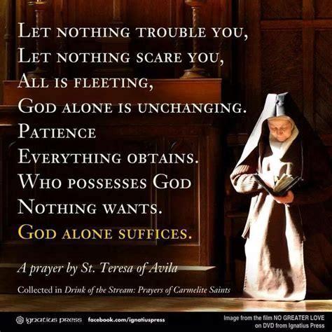 A Prayer By St. Teresa Of Avila | faith | Pinterest