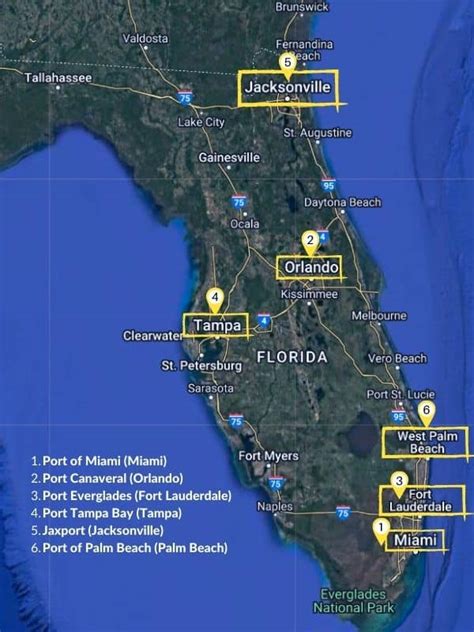 Cruise Ports In Florida (With Map) - Luxury Cruising