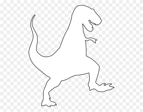 T Rex Silhouette Clip Art - Trex PNG - FlyClipart