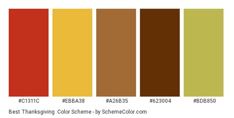 Best Thanksgiving Color Scheme » Brown » SchemeColor.com
