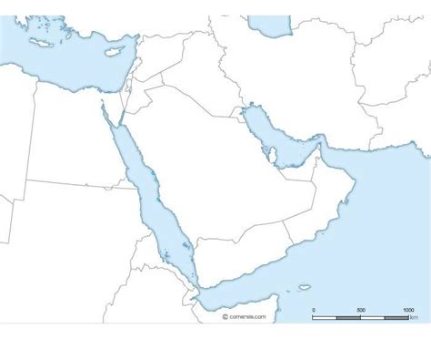 Middle East Political Map Test Quiz