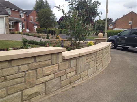 Tumbled York stone walling for our clients in Malton, created a ...