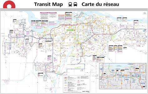 Ottawa OCTranspo Transit Map 23x36" - A transit map of the Ottawa area, c. Sept 2022. - Shop ...